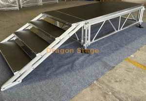 Aluminum Truss Displays Modular Stage Podium for Concert Party Event 10.98x4.88m