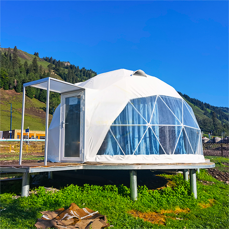 Dome Tent With Bathroom In Campsite