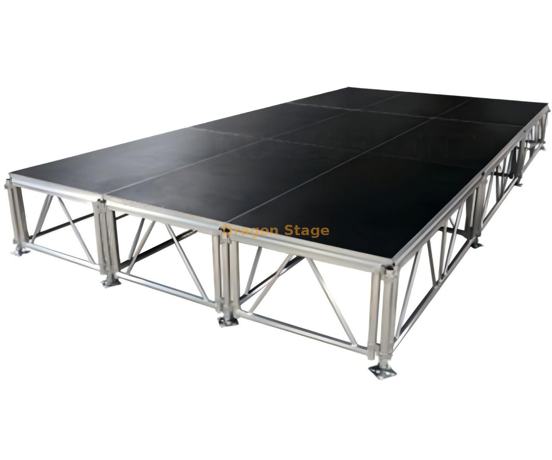 Concert Event Mobile Height Adjustment Four Legs Stage Platform 18x17m