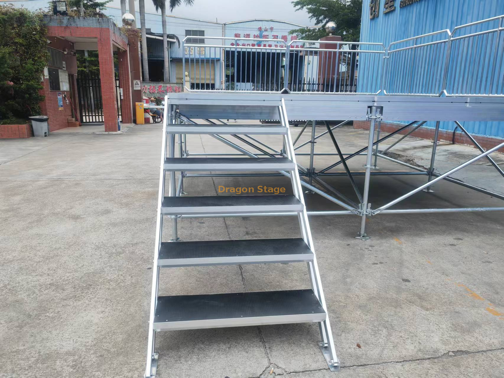 Aluminum Outdoor Layher Stage Platform with Steel Layher Truss System 12x10m