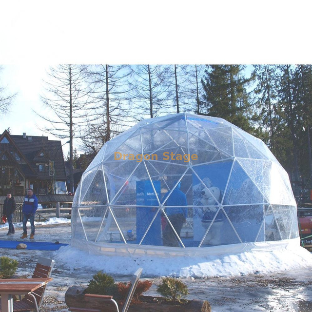 Winter Igloo Transparent Dome Tent House Party for Travel Living