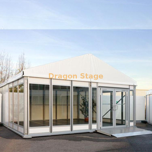 White Canopy 20x50m Wedding Tent with Glass Door for Event