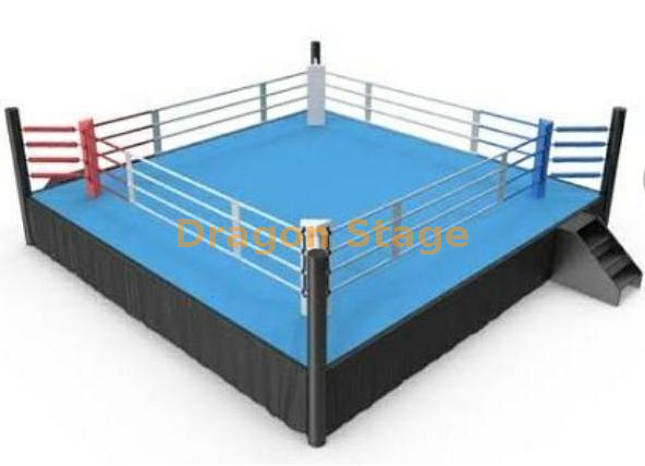 Boxing Ring Aluminum Stage Platform 24x24ft with 2 Stairs 