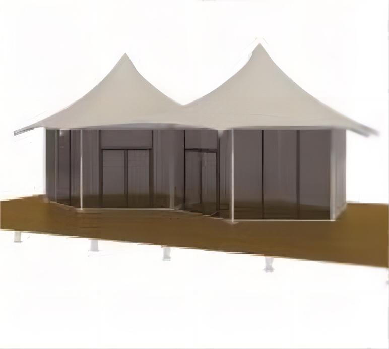 Bimodal membrane structure tent