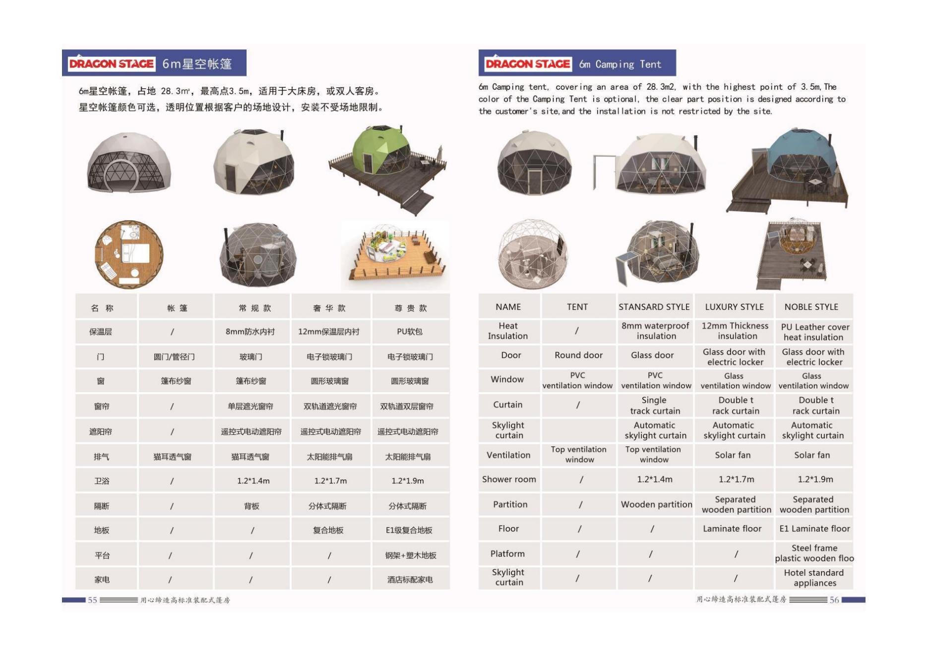 Feature Diameter 5m and 6m Dome Tent (2)