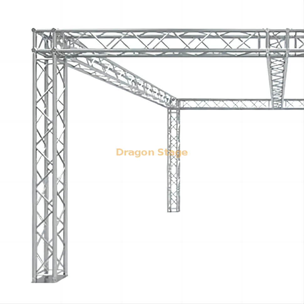 Global Truss 20'x20' Trade Show Booth / Exhibit System - Modular F34 Box Truss with Universal Junction Block Corners and Center Beam