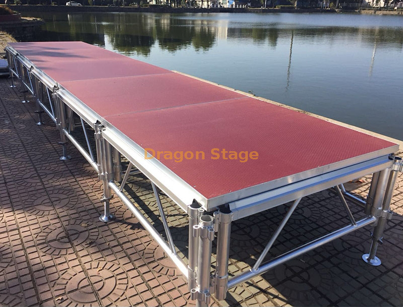 Outdoor Adjustable Catwalk T Stage 20x4ft