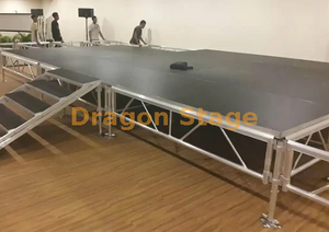 Mobile Portable Aluminum Event Stages 18x7m with 2 Stairs