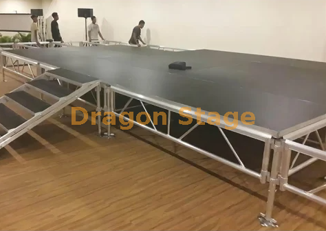 Mobile Portable Aluminum Event Stages 18x7m with 2 Stairs