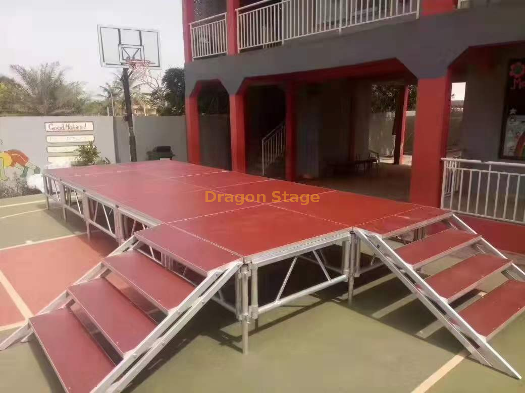 Custom Aluminum Outdoor Stage Deck 5x4m Tarima Para Eventos