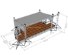 Outdoor Stage Flat Roof Structure System 10x7x6m