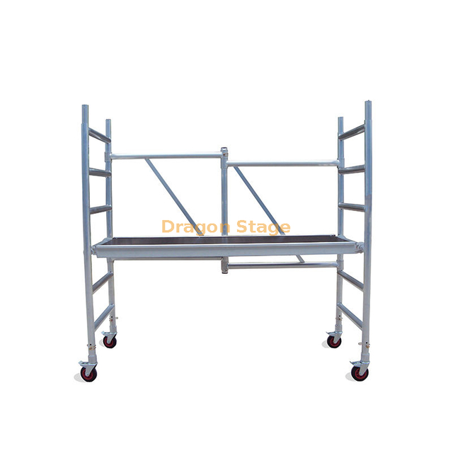 Lightweight Mobile Ladder Aluminium Folding Scaffold