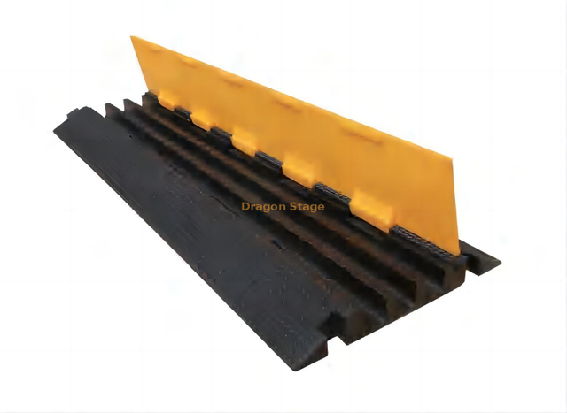 3 Hole Protective Rubber Cable Loading Ramp