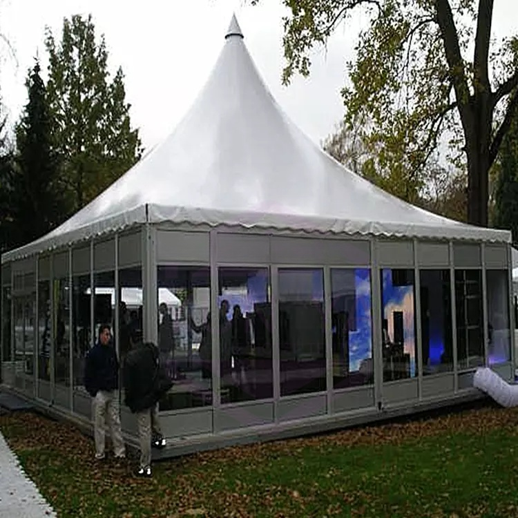 Tent For Event With Glass Wall