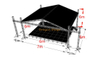 Aluminum Pitched Roof Truss 7x6x6m