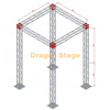 200x200mm Mini Truss Exhibition Booth Truss 3x3x5m