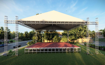  Lighting Stage Truss Roof System16x16x9m