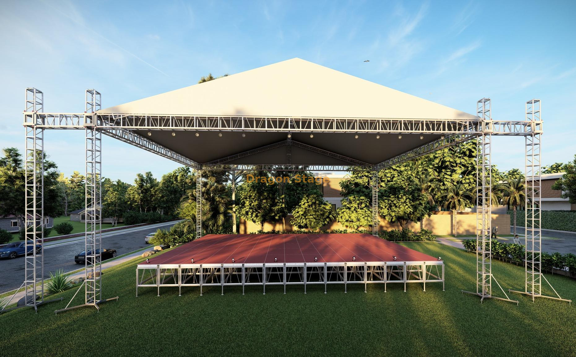  Lighting Stage Truss Roof System16x16x9m