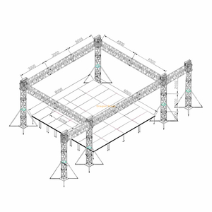 Aluminum Outdoor Stage Lights Event Truss 9x8x5m