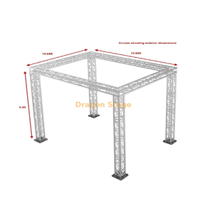 20x20x10ft Portable Aluminum Square Box Truss System for Stage Lighting & Trade Show Booths