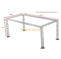 40x20x10ft Aluminum Triangle Truss System – Professional 12m Modular Stage Lighting Rig