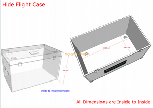 Custom Hide Flightcase 1.2x0.7x0.65m