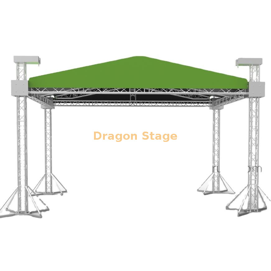 Event Stage System with Roof Truss for Concert 15x8x8m