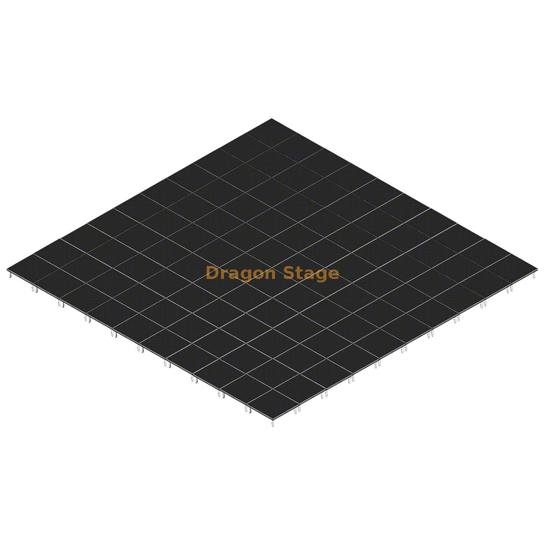 40'x40' Portable Aluminum Mobile Stage System for Music Event – Adjustable Height 0.2m To 1m