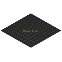 40'x40' Portable Aluminum Mobile Stage System for Music Event – Adjustable Height 0.2m To 1m