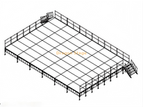 Concert Stage Platform Aluminum Mobile Portable Stage for Outdoor Events 12x8m 