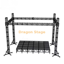 10x7x8m Aluminum Alloy Concert Stage with Lifting Tower Truss
