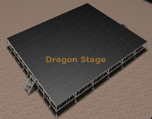 Event Skidproof Plywood Portable Stage Platform 12x10m with 2 Stairs