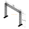 4x3m Aluminum Alloy Mobile Goalpost Truss System for LED Screens and Stage Lighting