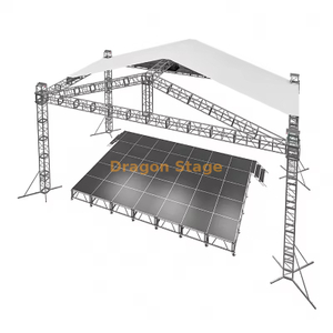 12x7x6m Aluminum Alloy Mobile Stage Roof Truss System with Stage Platform