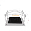 8x4x5m Aluminum Curved Roof Stage Truss System - 5m High Mobile Lighting Rig