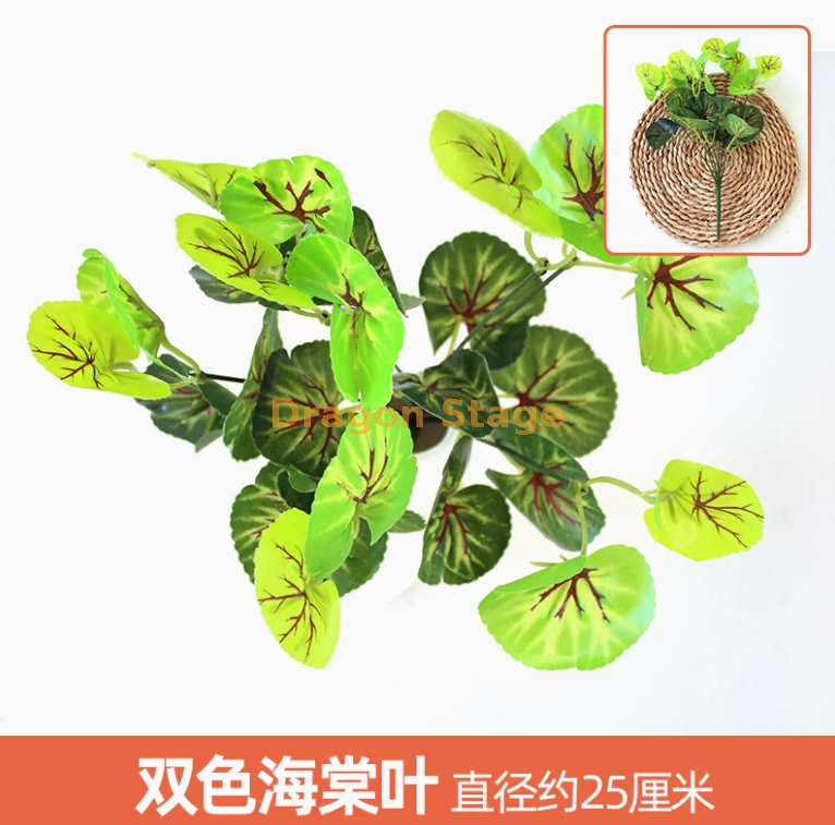 藕色 双色海棠叶1枝