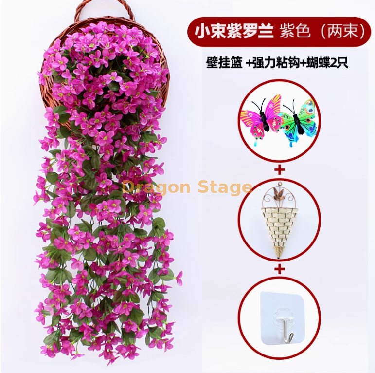 紫红色 2小紫罗兰送篮钩