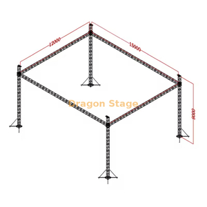 15x12x9m Professional Aluminum Ground Support Lighting Truss (9m Height)