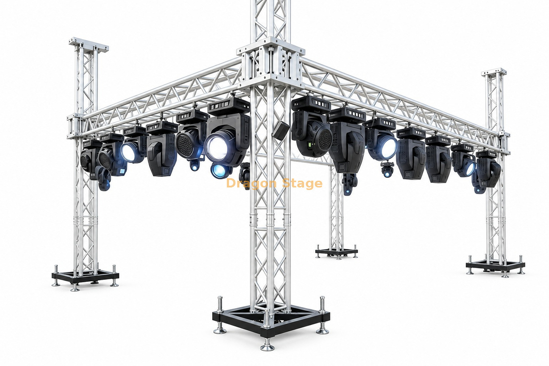 6x3x3m Aluminum Ground Support Lighting Truss System for Small Events