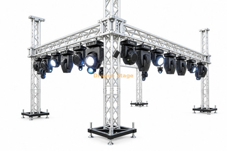 6x3x3m Aluminum Ground Support Lighting Truss System for Small Events