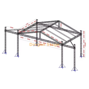 19x12x10m Professional Concert Roof with 5m LED Wings