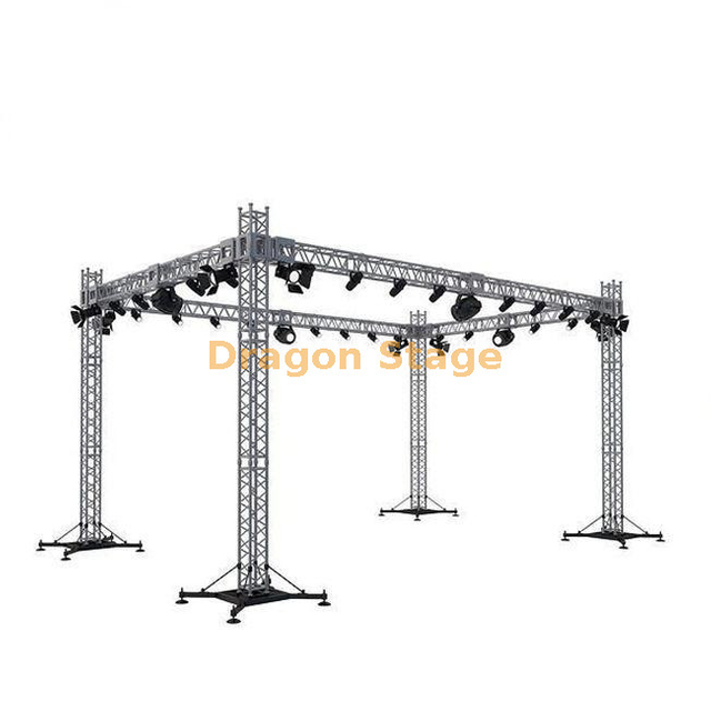 Aluminum Alloy Lighting Truss System for Stage & Event Rigging (5x5x3m Spigot Truss System)