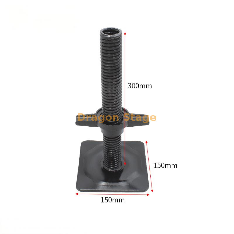 Steel Layher Truss Adjustable Feet 300mm 500mm High