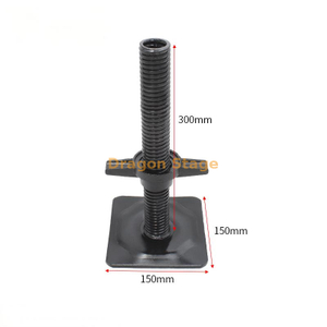Steel Layher Truss Adjustable Feet 300mm 500mm High