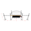 6x4x4m Custom Curve Roof Stage Truss with Led Display Wings 3m 