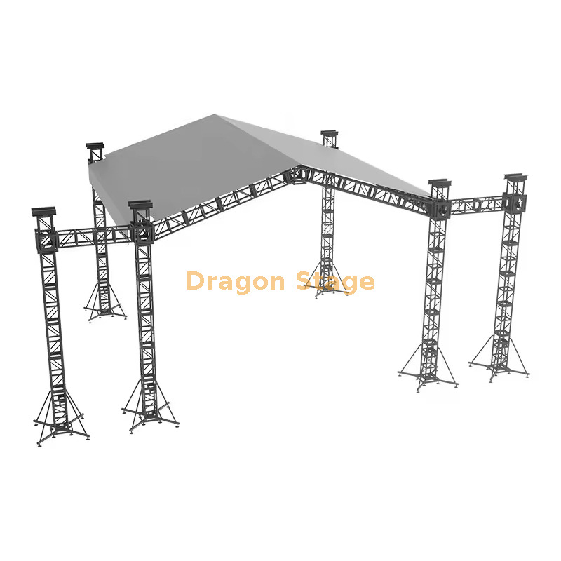 10x8x6m Professional Flat Sunshade Roof System with PA Wings