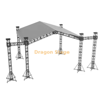 10x8x6m Professional Flat Sunshade Roof System with PA Wings