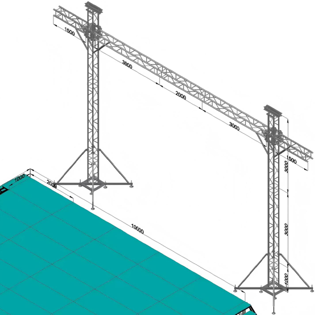 11x7m Professional Backdrop & LED Screen Truss System
