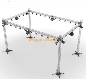 Custom Square Lighting Spigot Aluminum Lighting Truss Structure 16x8x7m