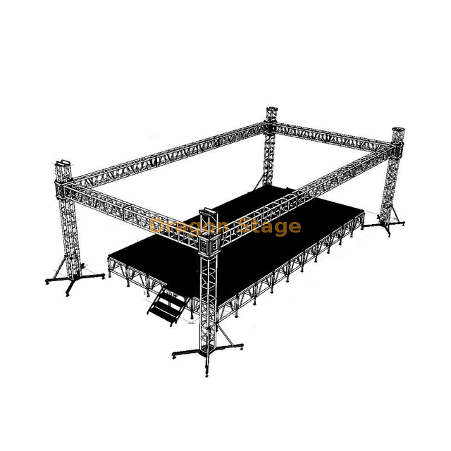 Concert Portable Outdoor Used Stage Truss 15x5x5m